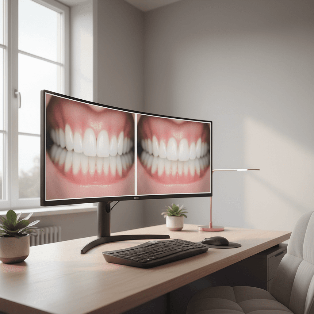 DentVisio workspace featuring clinical image management system