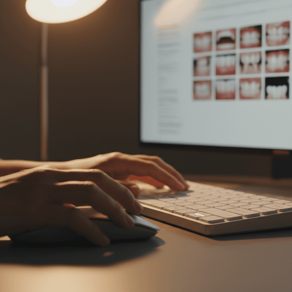 Careful organization and curation of dental clinical photography